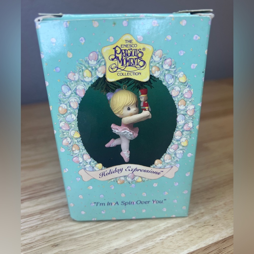 Precious Moments Ornament “I’m In A Spin Over You” w/ Box (1995)